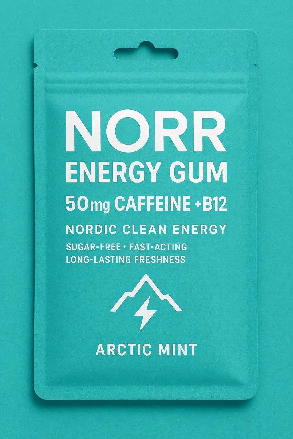 NORR Energy Gum — Arctic Mint pack